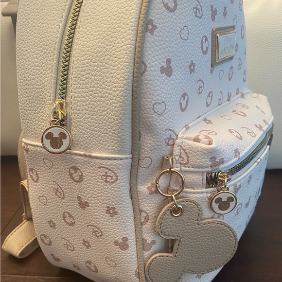 Primark Disney Mickey Mouse Faux Leather Backpack (small) - NEW - Picture 5 of 13